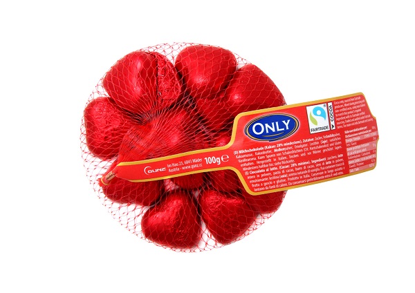 Sokolaad ''Punased südamed'' 100gr