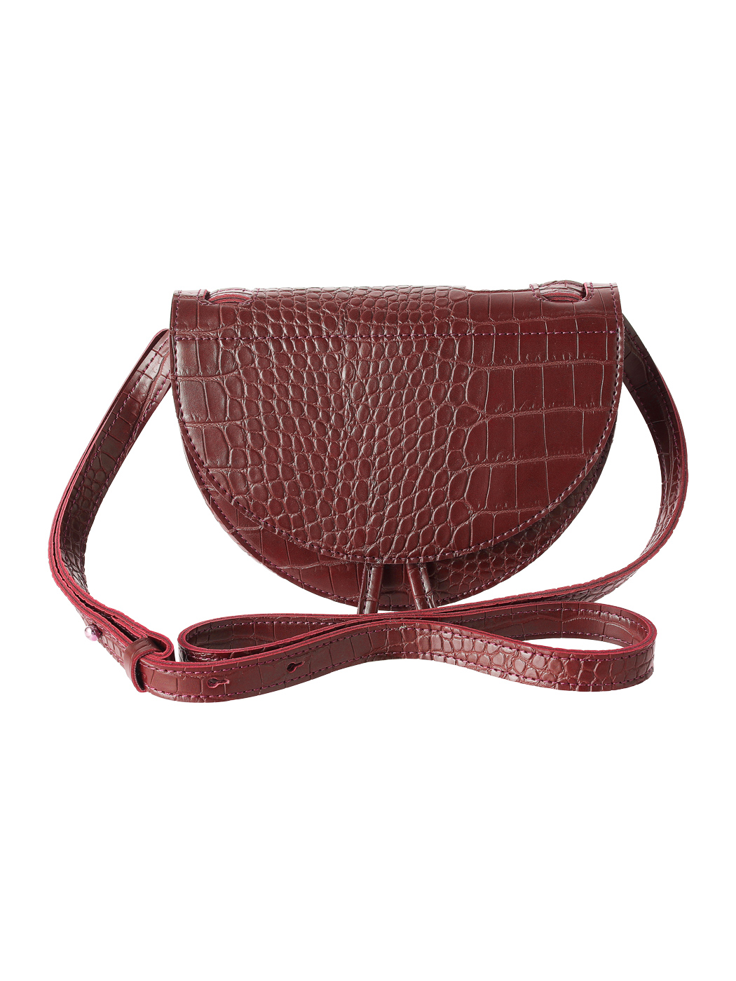 Crossbody retro punane