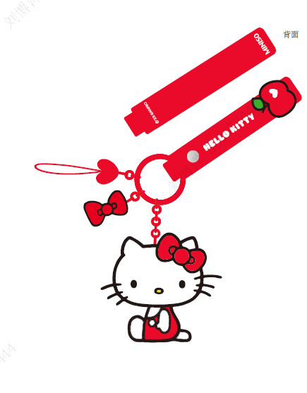 Telefoni aksessuaar Sanrio Hello Kitty (punane)