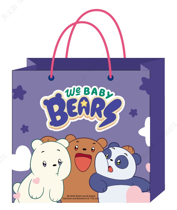 Kinkekott We Baby Bears (lilla)