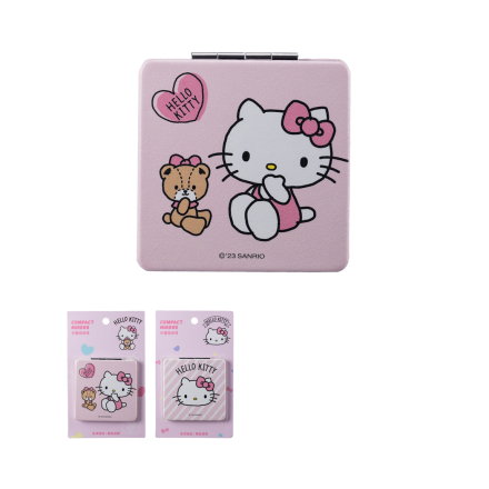 Peegel Hello Kitty kahepoolne kokkupandav